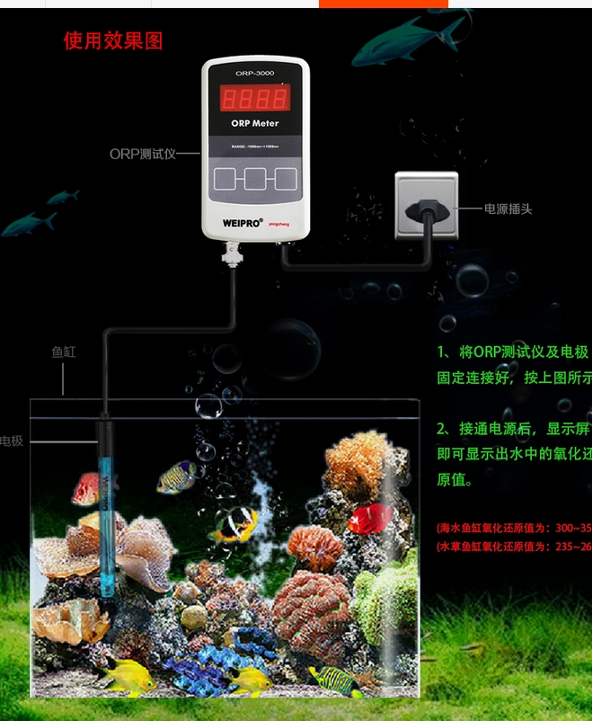 Marine Aquarium Orp - Medidor ORP AQUÁRIO WEIPRO ORP -