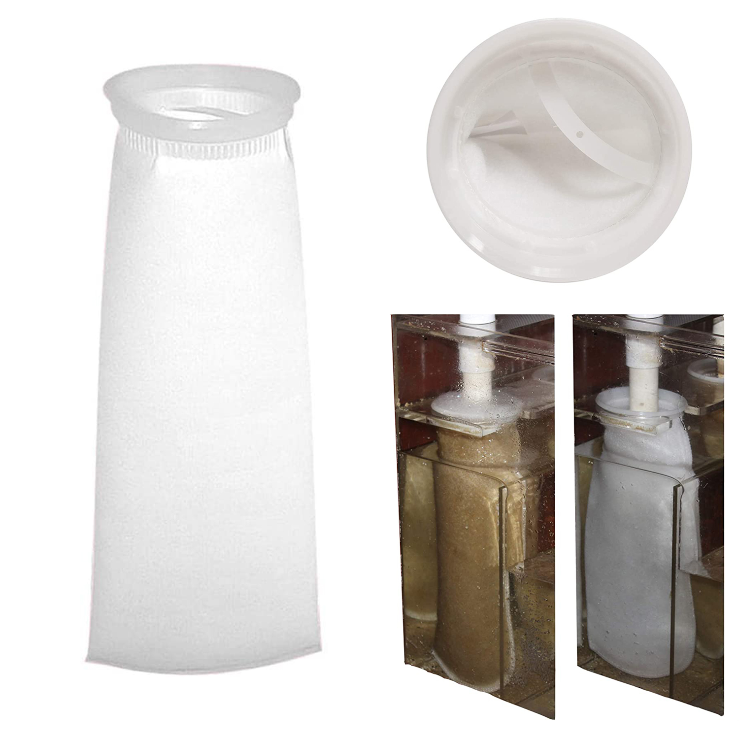 Marine Aquarium Filter Media - Aquário Meias Filtro para Fish Tank,