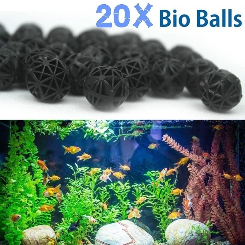 Marine Aquarium Filter Media - 20 pçs 16mm filtro de aquário