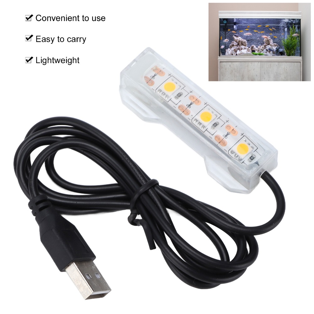 Iluminação decorativa usb aquá - Marine Aquarium Lamp avaliação e preço