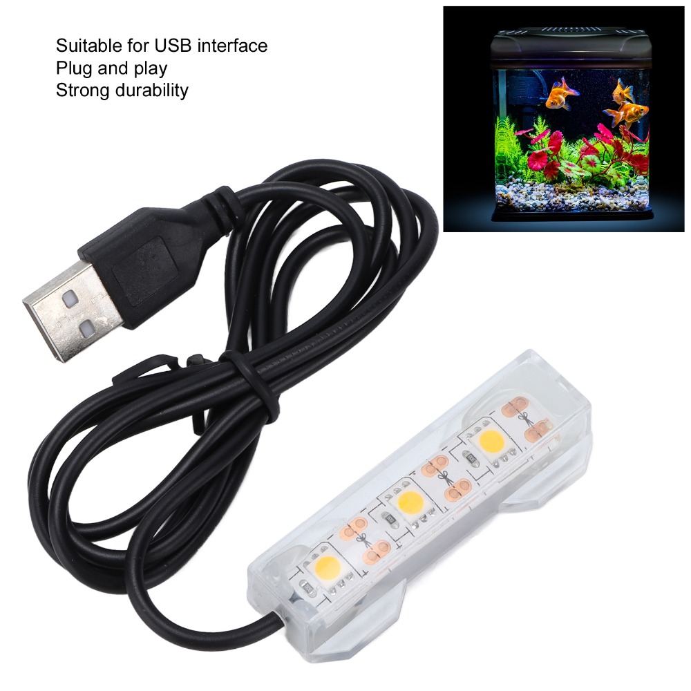 Iluminação decorativa usb aquá - Marine Aquarium Lamp avaliação e preço