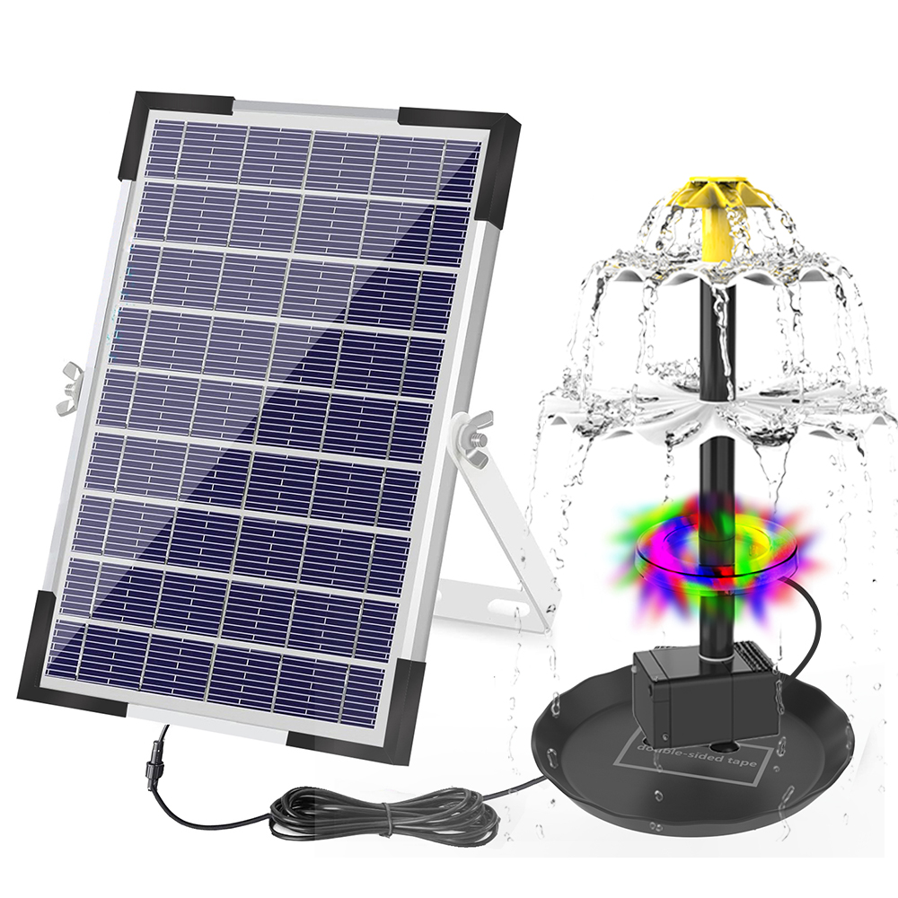 Solar Powered água fonte bomba - Marine Aquarium Lamp avaliação e preço
