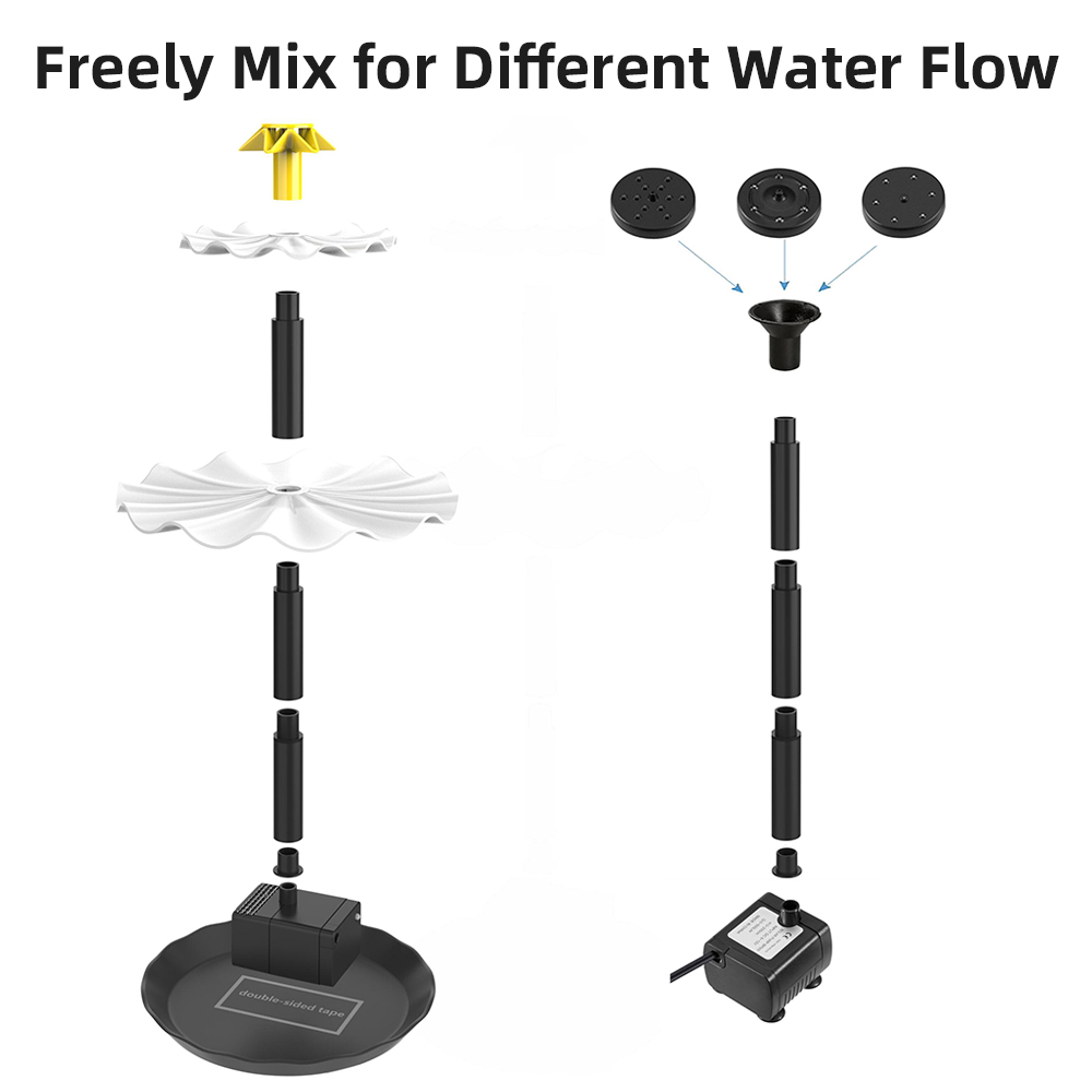 Solar Powered água fonte bomba - Marine Aquarium Lamp avaliação e preço