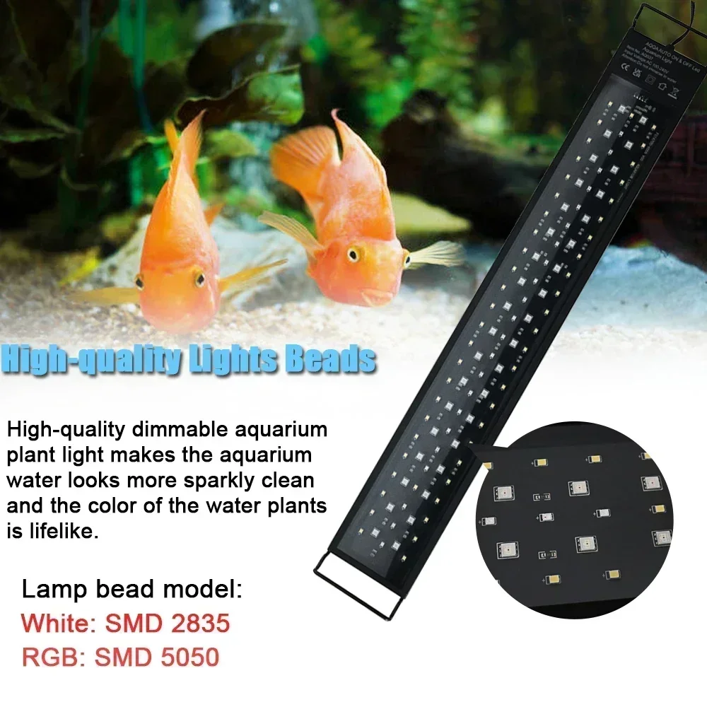 Luz LED para aquário à prova d - Marine Aquarium Lamp avaliação e preço