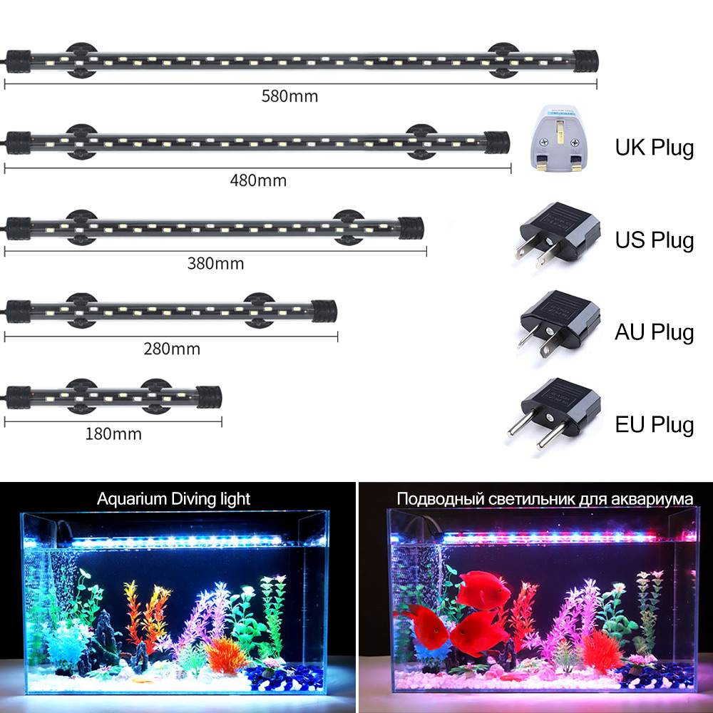 90-260v luz de aquário led à p - Marine Aquarium Lamp avaliação e preço
