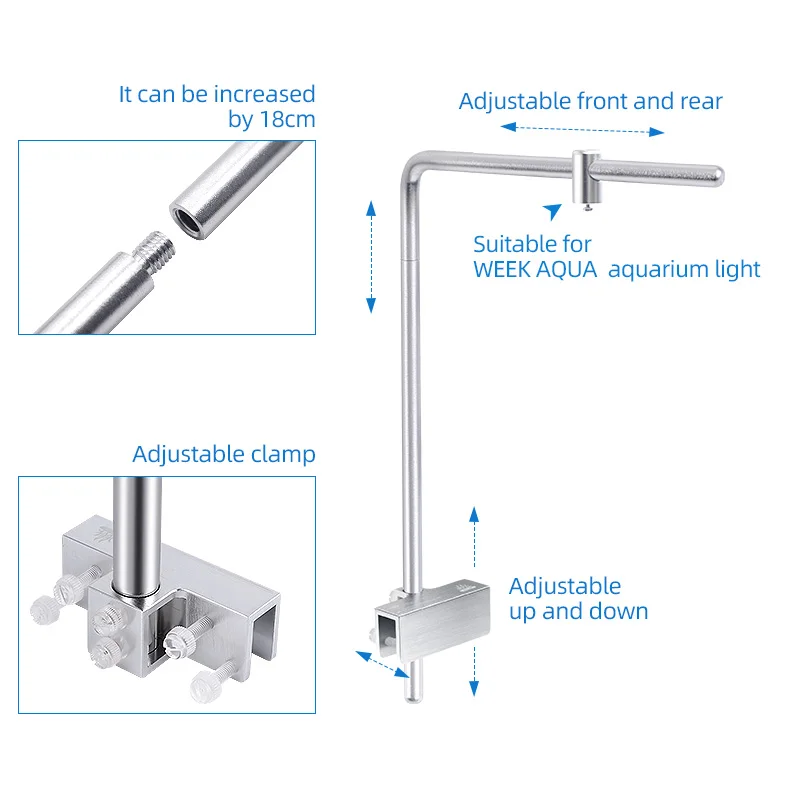 Semana aqua luz suporte univer - Marine Aquarium Lamp avaliação e preço